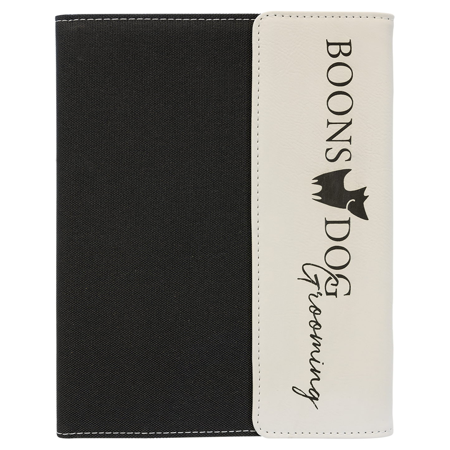 ADD YOUR LOGO -  7x9  Leatherette/ Canvas Portfolio with Notepad