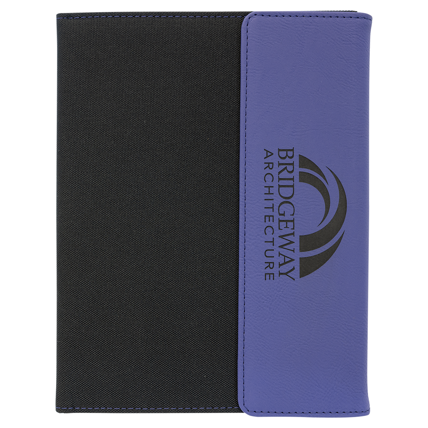 ADD YOUR LOGO -  7x9  Leatherette/ Canvas Portfolio with Notepad