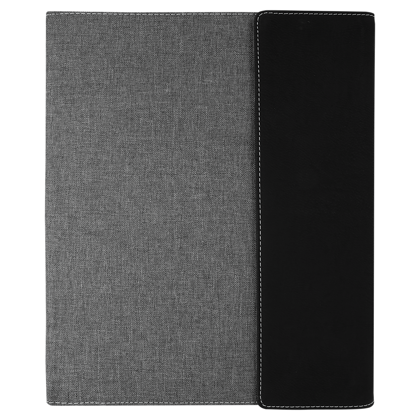 ADD YOUR LOGO -  7x9  Leatherette/ Canvas Portfolio with Notepad