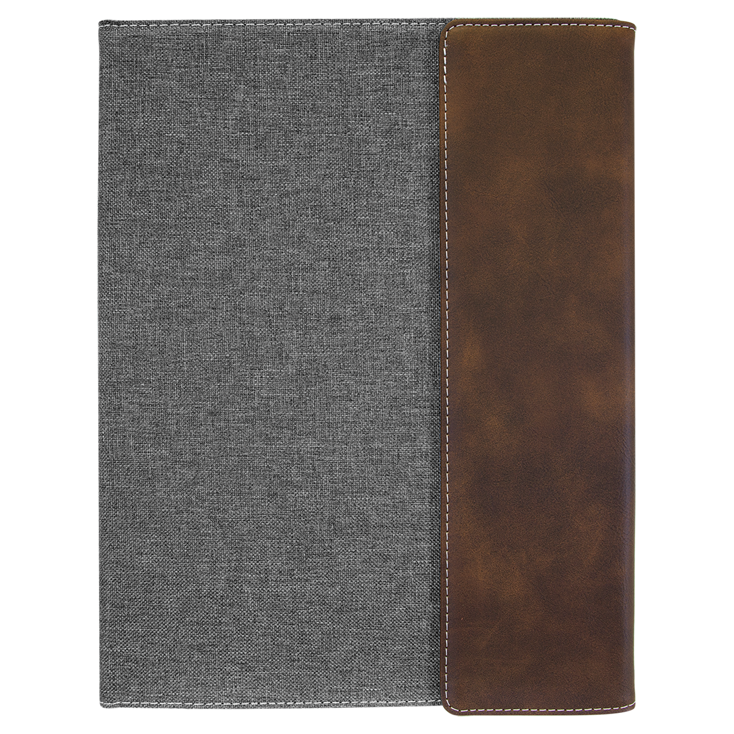 ADD YOUR LOGO -  7x9  Leatherette/ Canvas Portfolio with Notepad