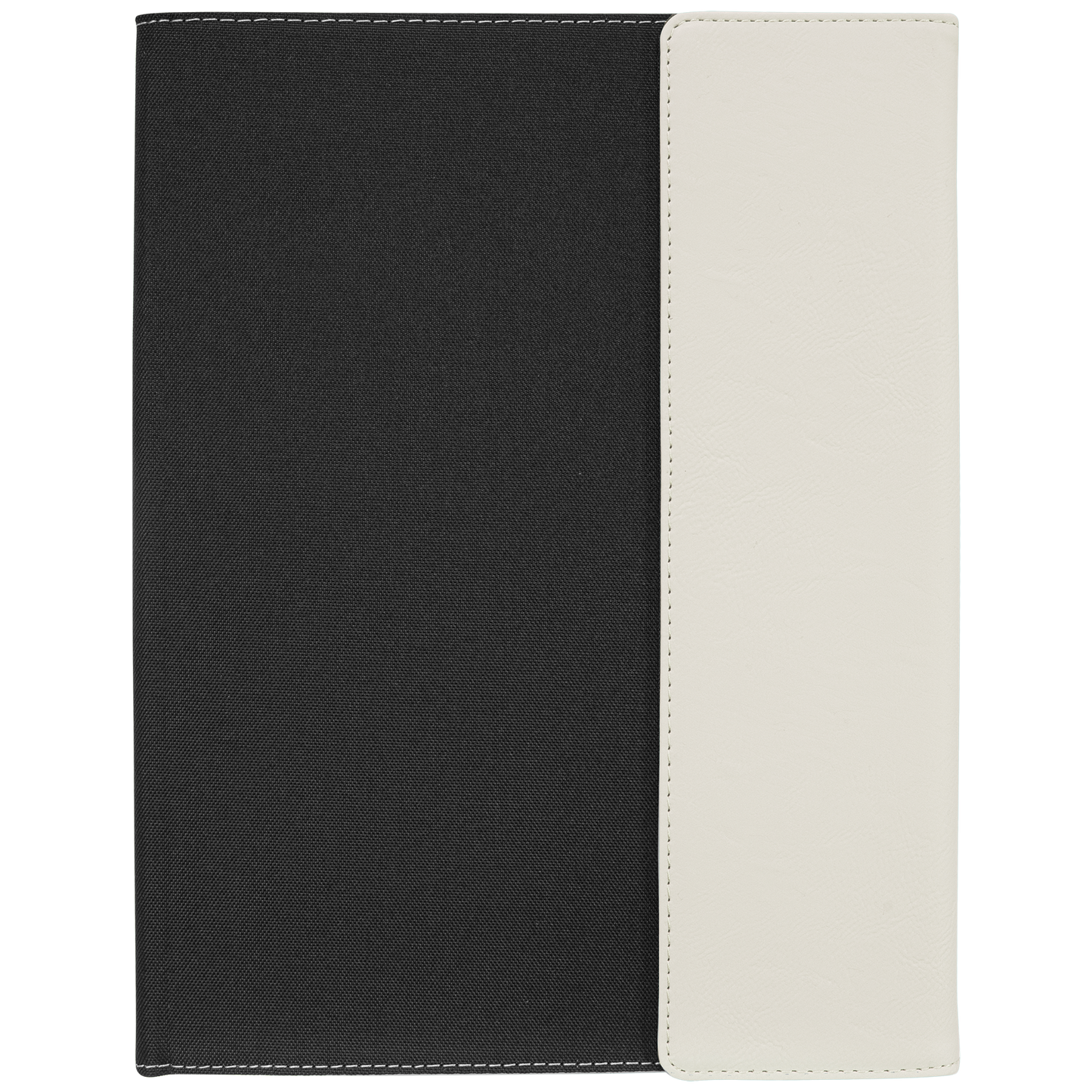 ADD YOUR LOGO -  7x9  Leatherette/ Canvas Portfolio with Notepad