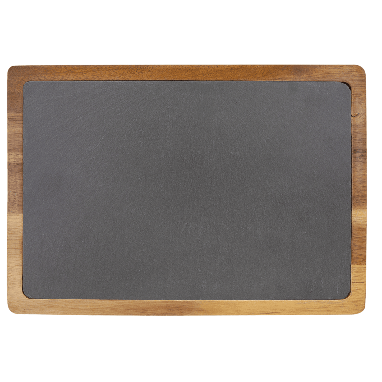 Personalized Acacia Wood & Slate Cutting Board