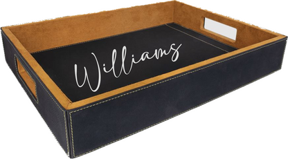 Personalized Leatherette Tray